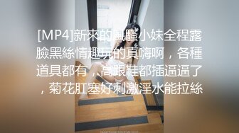 [MP4]新來的風騷小妹全程露臉黑絲情趣玩的真嗨啊，各種道具都有，高跟鞋都插逼逼了，菊花肛塞好刺激淫水能拉絲