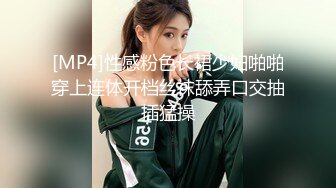 [MP4]性感粉色长裙少妇啪啪穿上连体开档丝袜舔弄口交抽插猛操