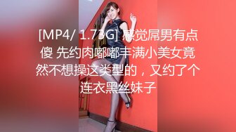 [MP4/ 1.73G] 感觉屌男有点傻 先约肉嘟嘟丰满小美女竟然不想操这类型的，又约了个连衣黑丝妹子